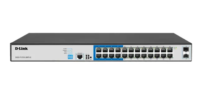 D-Link202420Managed20Switch20243A10020Mbps20Ports20Gigabit20Uplink20DGS-F1210-26PS D-Link DGS-F1210-18PS