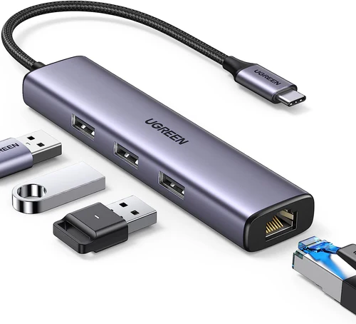 UGREEN USB-C 3-Port Ethernet Hub CM475