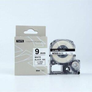 Epson SS-9KW 9mm x 8m Black on white Tape