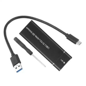 M.2 Nvme + NGFF SSD Case