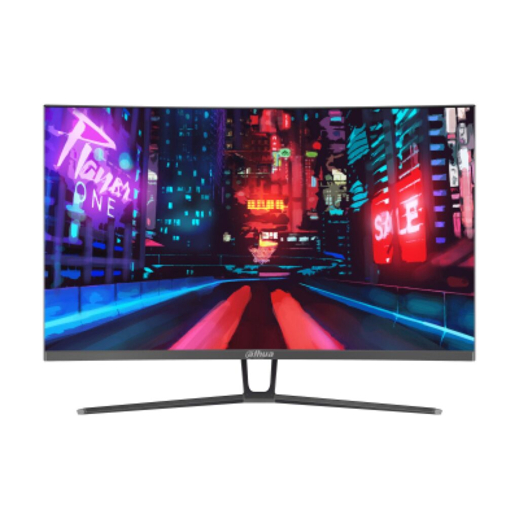 "Dahua E230C 32’’ FHD 1920x1080 Curved Gaming Monitor, 1500R curvature, 165Hz Refresh rate; 1ms response time, Adaptive sync, 300 nits Brightness, 1 year warranty "