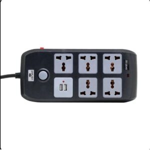 Lightwave 5-Way 2M USB Surge Extension