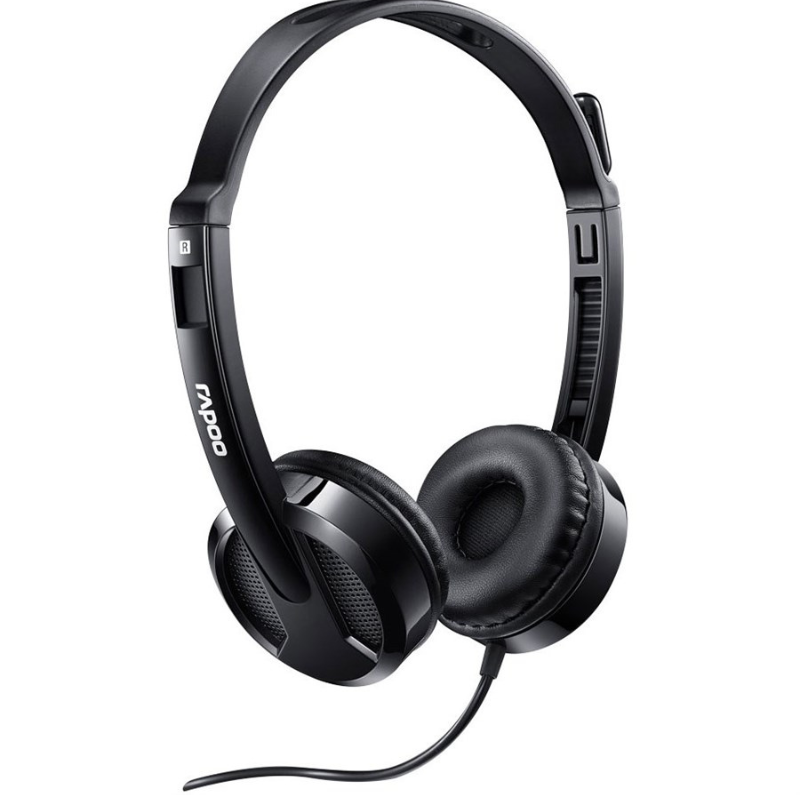 Rapoo H100 Wired Stereo Headset Black Rapoo H100 Wired Stereo Headset Black
