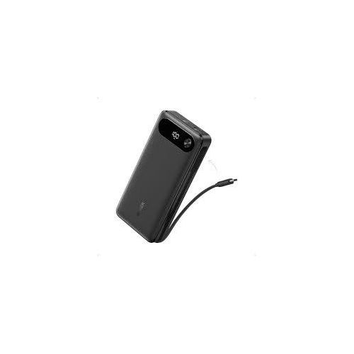 ANKER POWER BANK (20K, 87W, BUILT-IN USB-C CABLE) BLACK