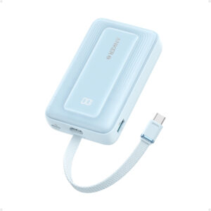 Anker Power Bank 10K 30W Built-in USB-C Cable Blue