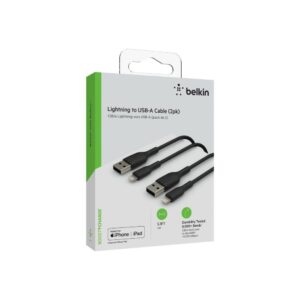 Belkin Boost Charge Lightning to USB-A Cable 1m Black 2-Pack