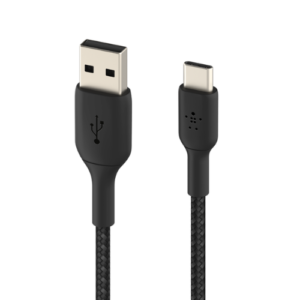 Belkin Boost Charge USB-A to USB-C Braided 1m Black