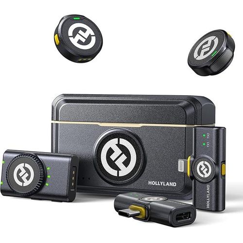 Hollyland Lark M2 combo Hollyland Lark M2 Wireless Lavalier Microphone