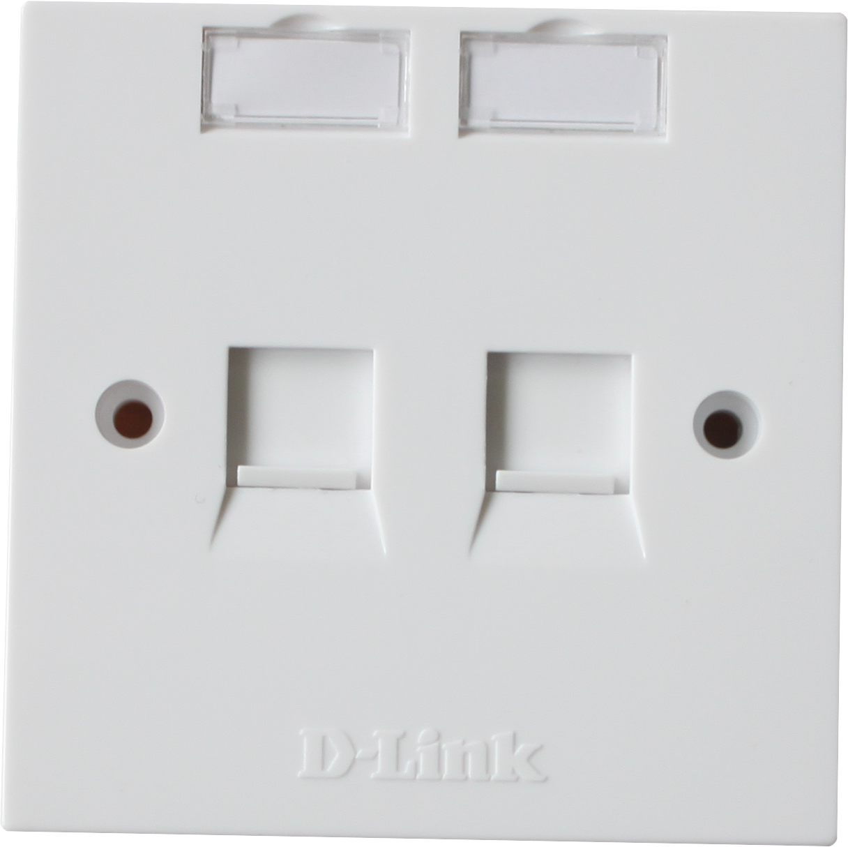 D-Link NFP-0WHI21 Dual Faceplate with Shutter & ID Plate - White D-Link NFP-0WHI21 Dual Faceplate with Shutter & ID Plate - White