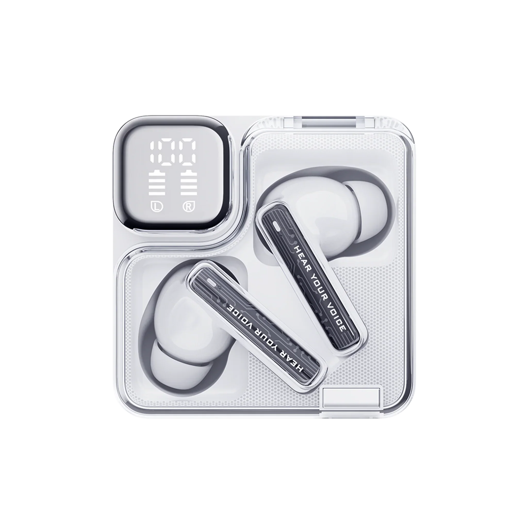 QCY Melobuds Neo True Wireless Earbuds White Black QCY Melobuds Neo True Wireless Earbuds White Black