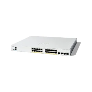 Cisco Catalyst 1300-24P-4G Managed Switch, 24 Port GE, PoE, 4x1GE SFP