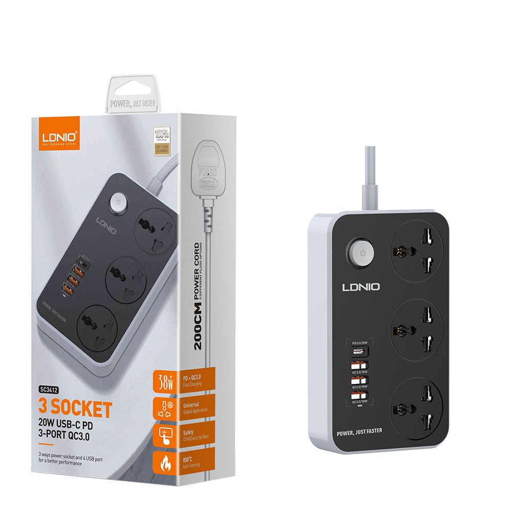LDNIO SC3412 Power Strip LDNIO SC3412 Power Strip