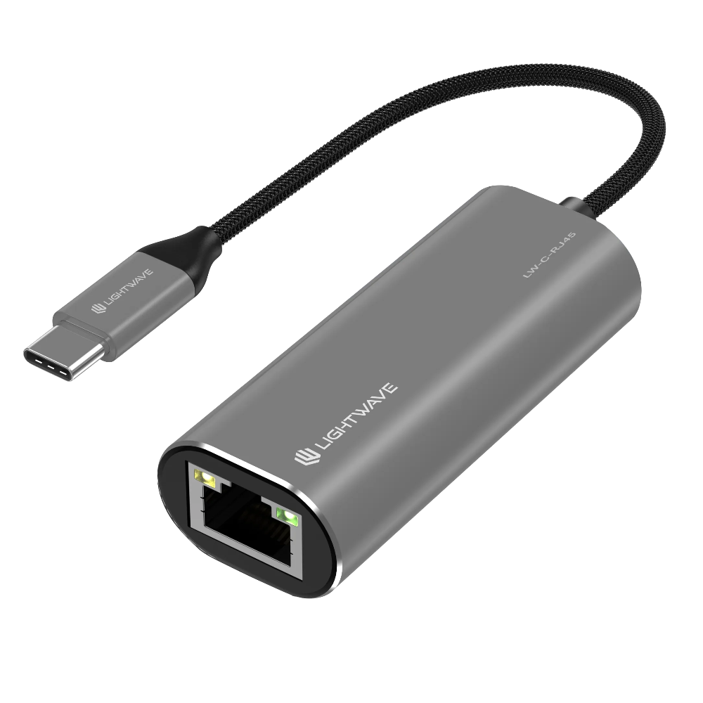 Lightwave LW-C-RJ45-GIGABIT Type-C to RJ45 Gigabit Ethernet Adapter