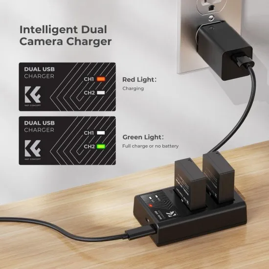 K&F EN-EL15 DUAL CHARGER K&F EN-EL15 DUAL CHARGER