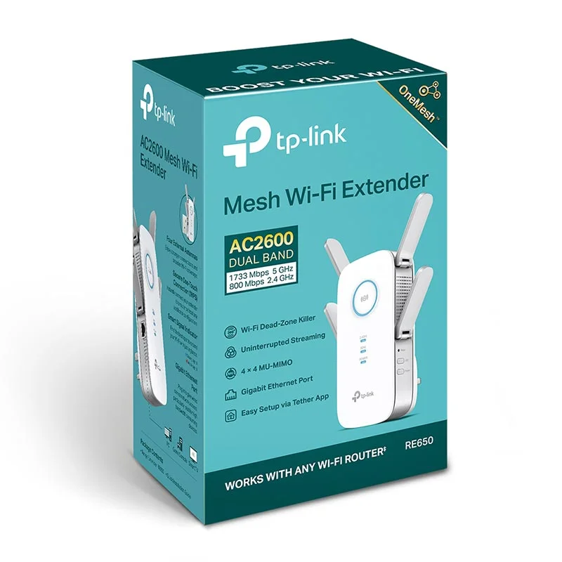TP LINK AC2600 RE650 Range Extender TP LINK AC2600 RE650 Range Extender