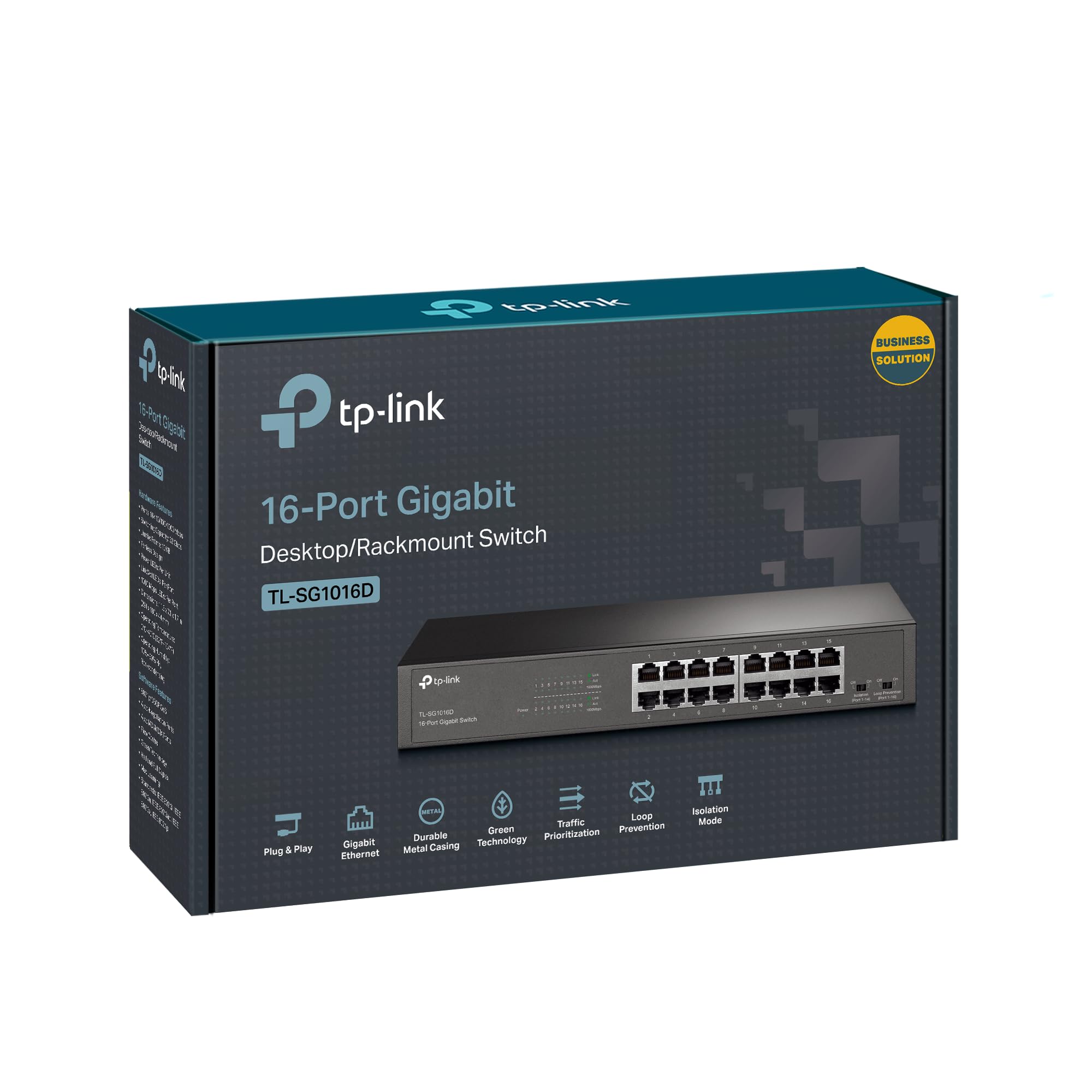 TP LINK TL SG1016D 16-Port Switch TP LINK TL SG1016D 16-Port Switch