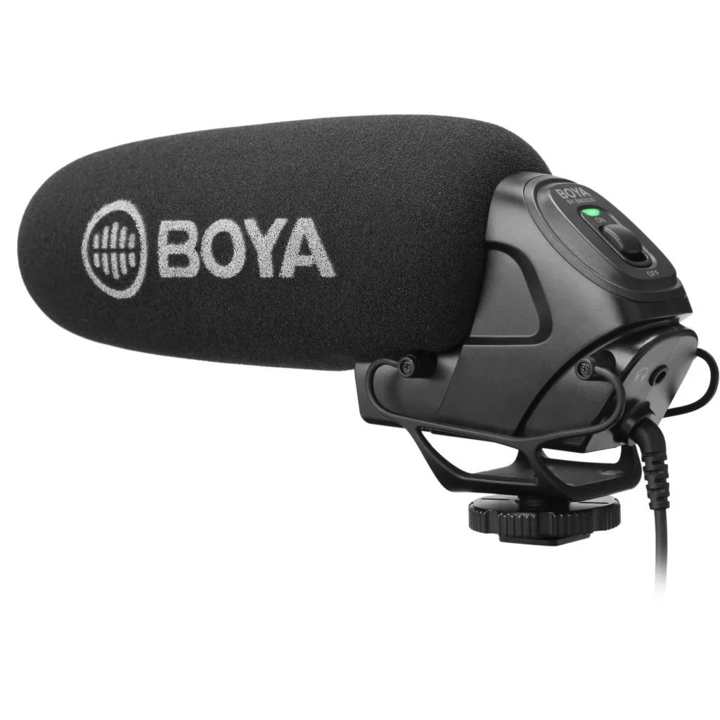 BOYA BY-BM2021 CAMERA-MOUNT SUPERCARDIOID SHOTGUN MICROPHONE
