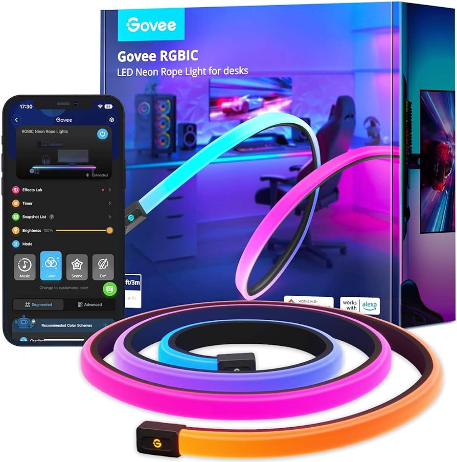 Govee 5M Neon Rope Light For Wall Lining c Govee 5M Neon Rope Light For Wall Lining