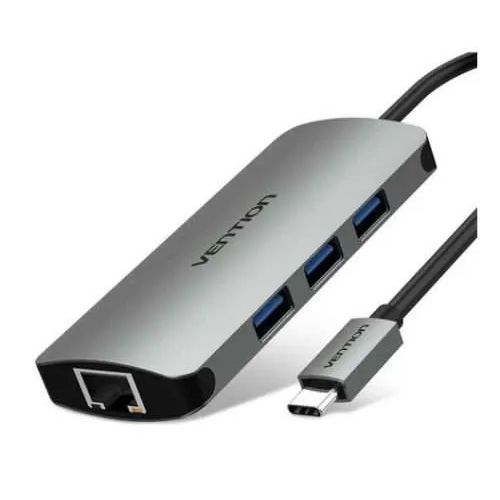 Vention USB C Multi-function 4 in 1 Docking Station- TQAHB Vention USB C Multi-function 4 in 1 Docking Station- TQAHB