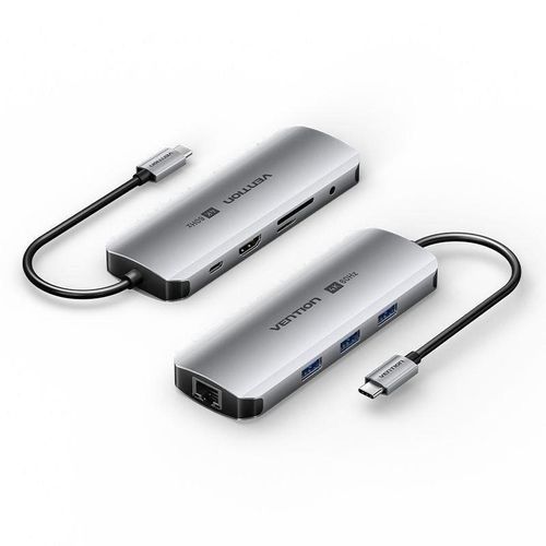 Vention USB C Multi-function 9 in 1 Docking Station- TQLHB Vention USB C Multi-function 9 in 1 Docking Station- TQLHB