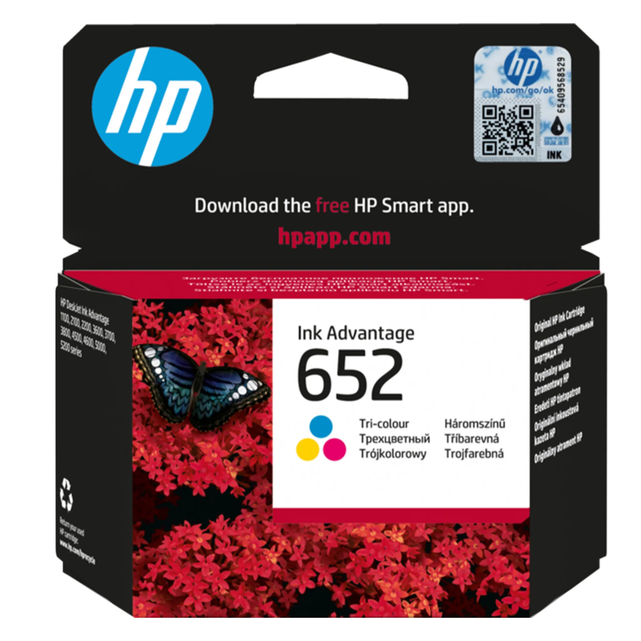 HP 652 Tri-color Ink Cartridge F6V24AE HP 652 Tri-color Ink Cartridge F6V24AE