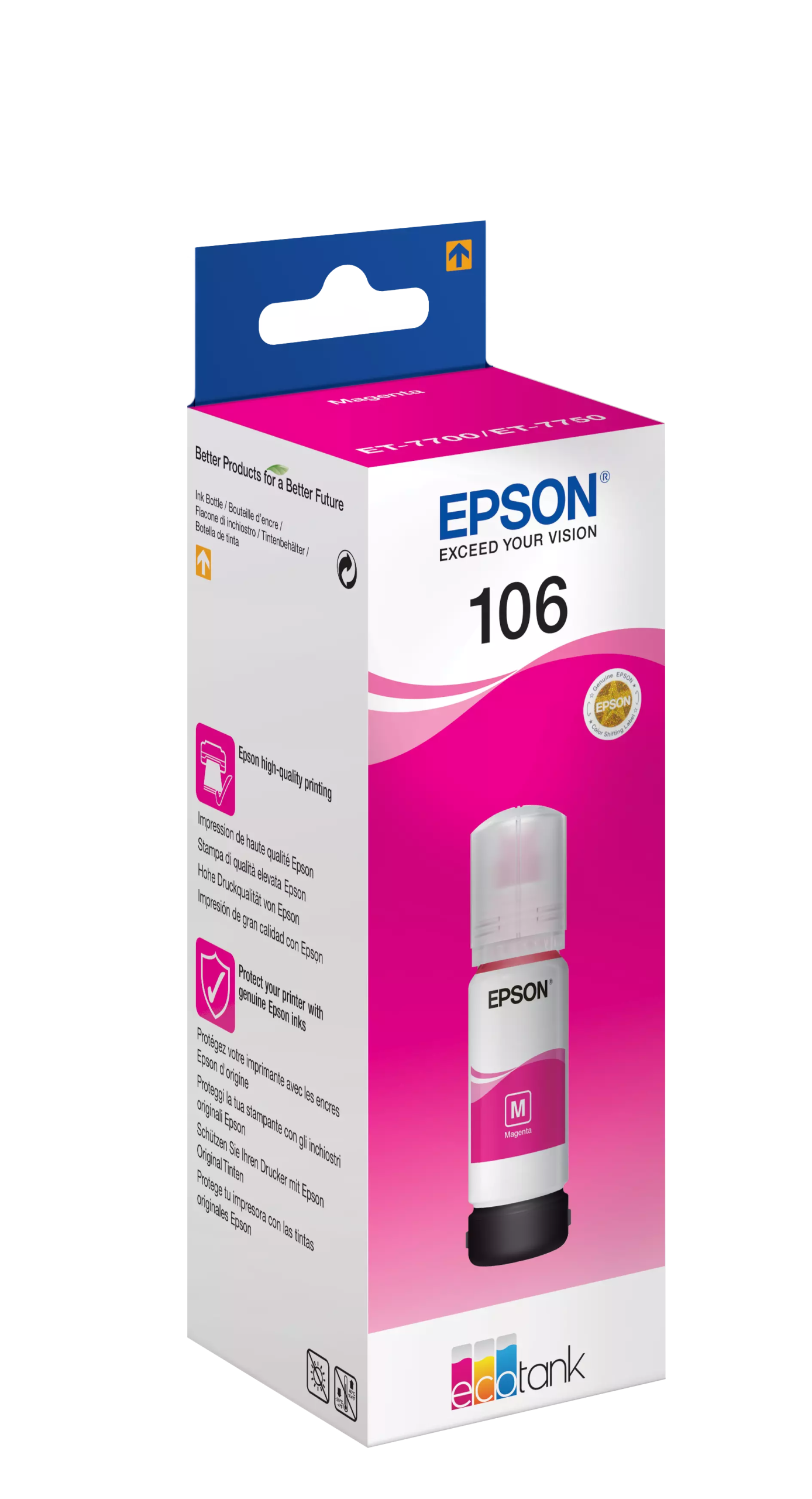 Epson 106 EcoTank Magenta Ink Bottle Epson 106 EcoTank Magenta Ink Bottle